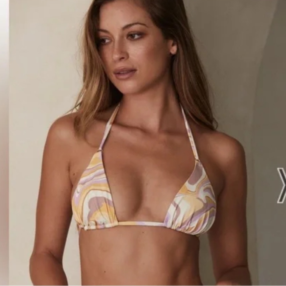 Monday Swim - italian ice hanalei top & byron bottom SIZE S NWT